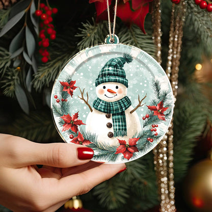 Shineful 2D Acrylic Ornament Winter Cheer Snowman