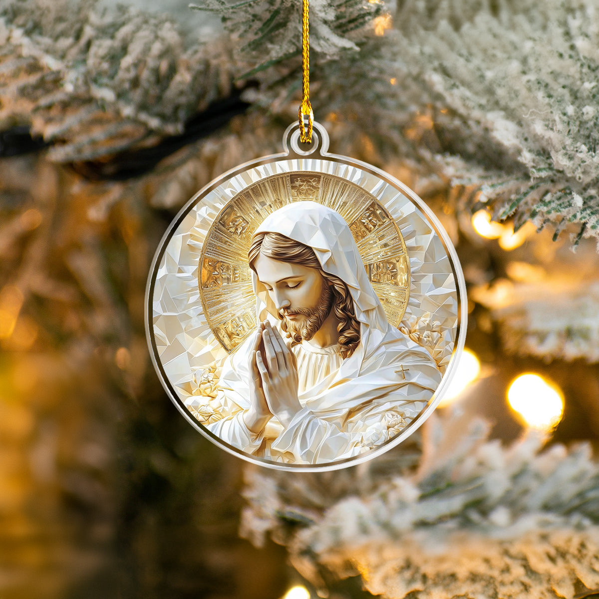 Shineful 2D Acrylic Ornament - Sacred Jesus Prayer