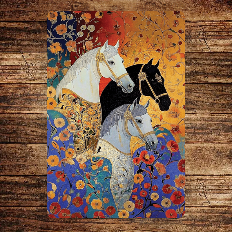 Shineful 2D Metal Sign Arabian Nights Horse