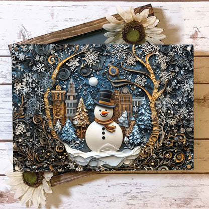 Shineful 2D Metal Sign Winter Wonderland Frost