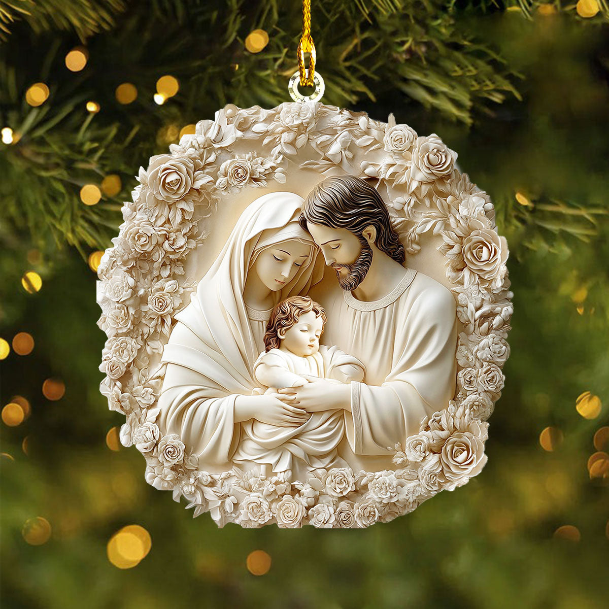 Shineful 2D Acrylic Ornament - Holy Family Harmony