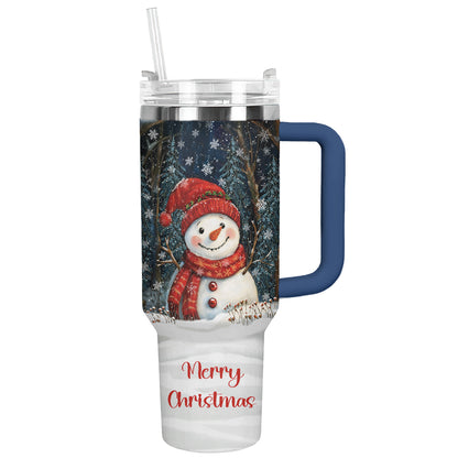 Bonhomme de neige de la forêt d'hiver Shineful Tumbler