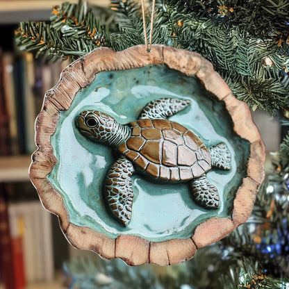 Shineful 2D Acrylic Ornament Ocean Haven Sea Turtle