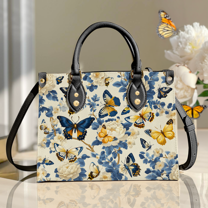 Shineful Leather Bag Butterfly Garden Royal