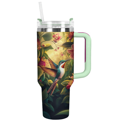 Glänzender Becher „Kolibri-Magie“