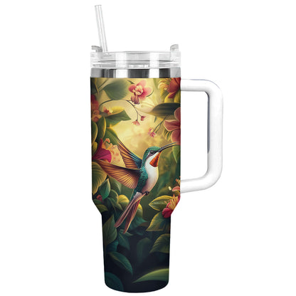 Glänzender Becher „Kolibri-Magie“