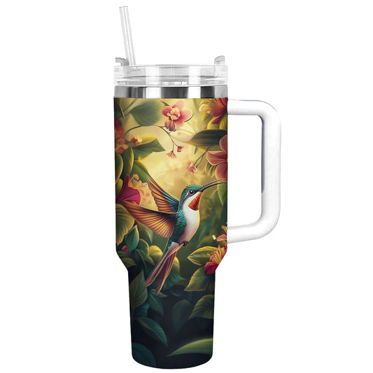 Glänzender Becher „Kolibri-Magie“