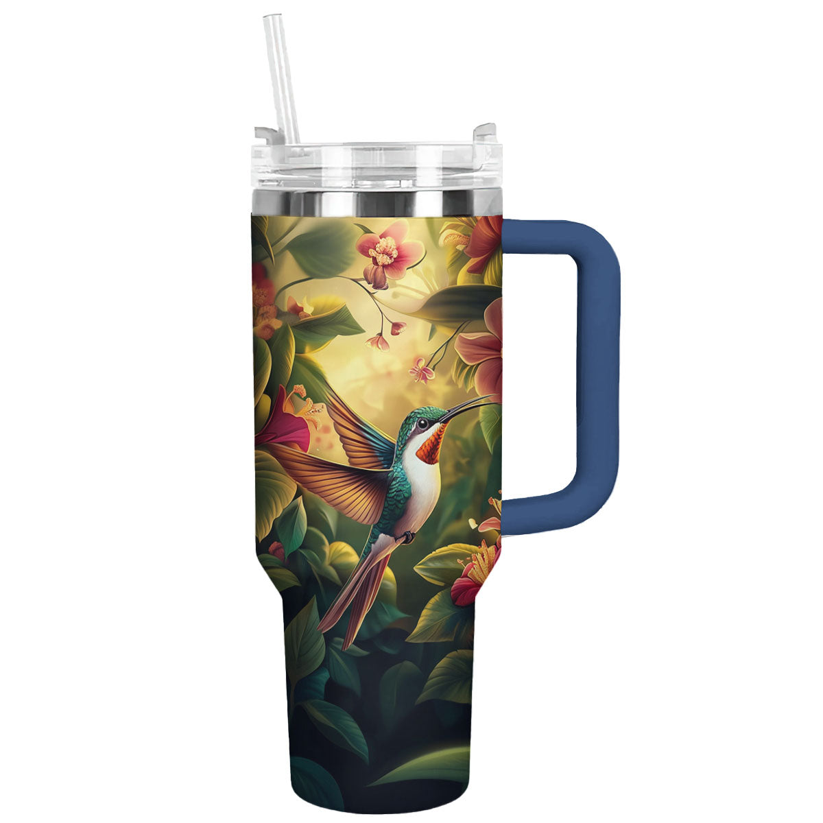 Glänzender Becher „Kolibri-Magie“