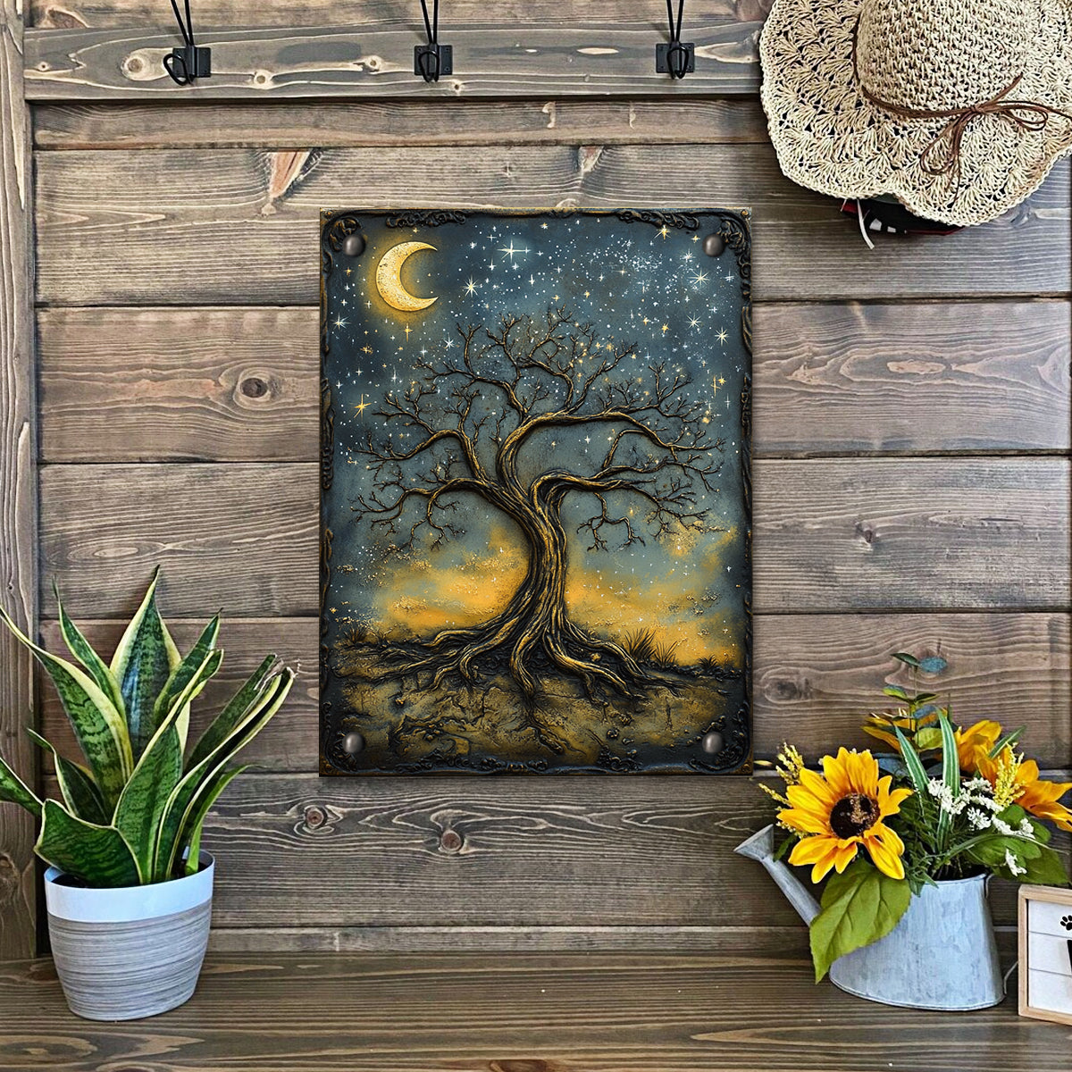 Shineful 2D Metal Sign Celestial Tree of Life