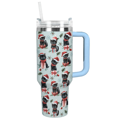 Shineful Tumbler Christmas Cat Cheer