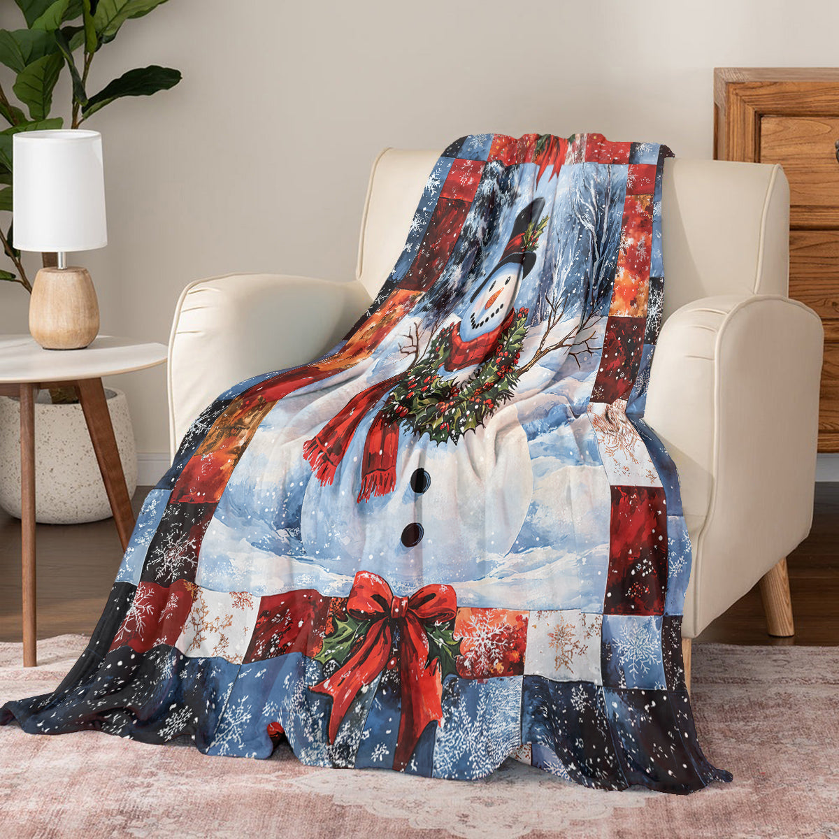 Shineful Fleece Blanket Snowy Smile