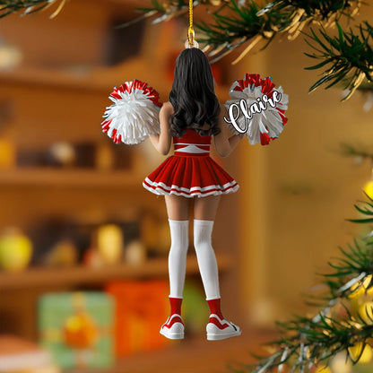 Shineful 2D Acrylic Ornament Personalized Cheerleader