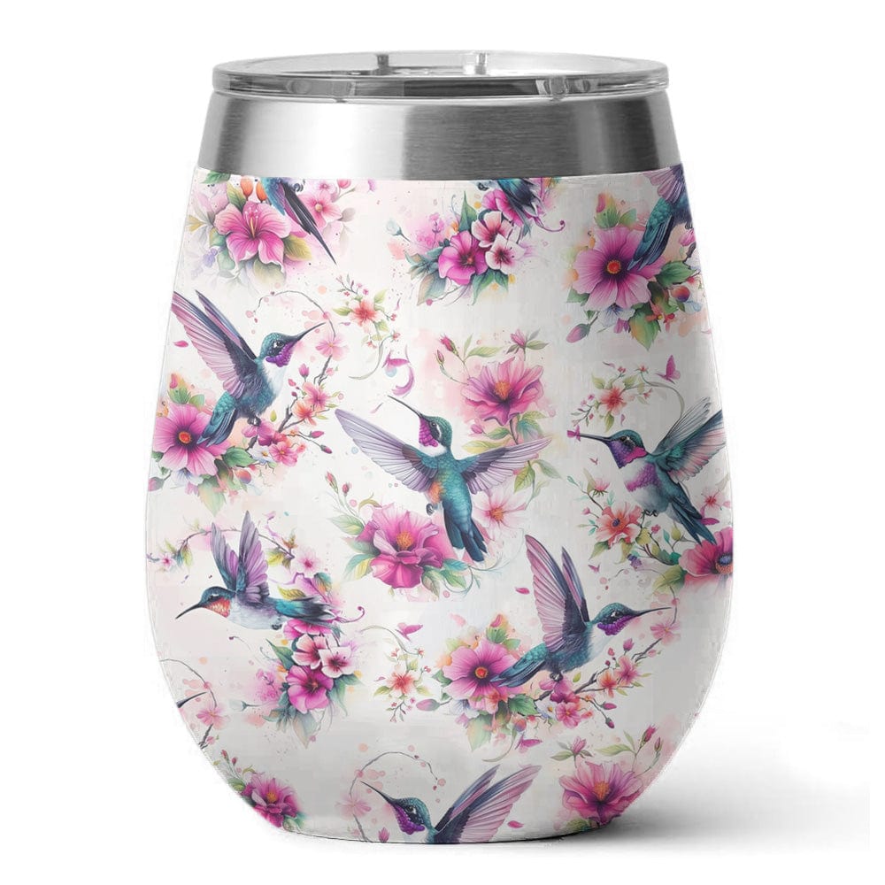 Humming Bird 12 Oz Shineful™ Wine Pattern Nl09 12Oz Tumbler