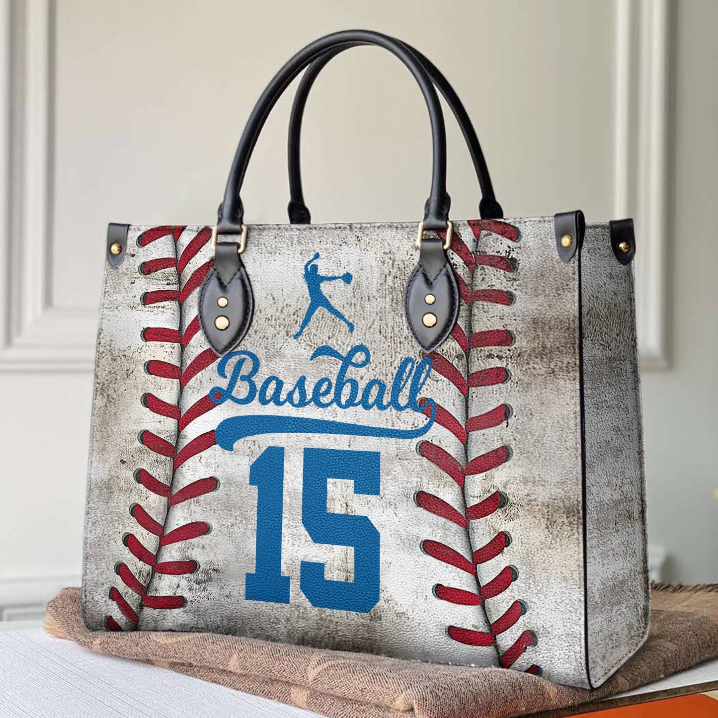 Shiny Personalisierte Leder Tasche Baseball Schöne