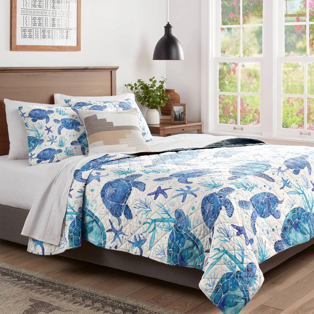 Shineful All Season Quilt 3-Piece Set Turtle Bliss