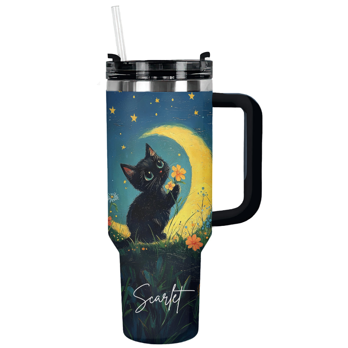 Shineful Tumbler Personalized Moonbeam Meow