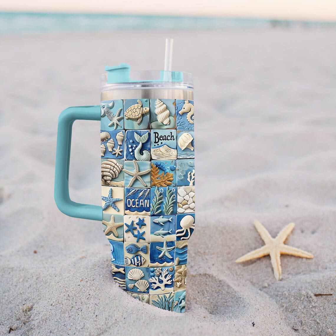 Shineful Tumbler Hello Beach