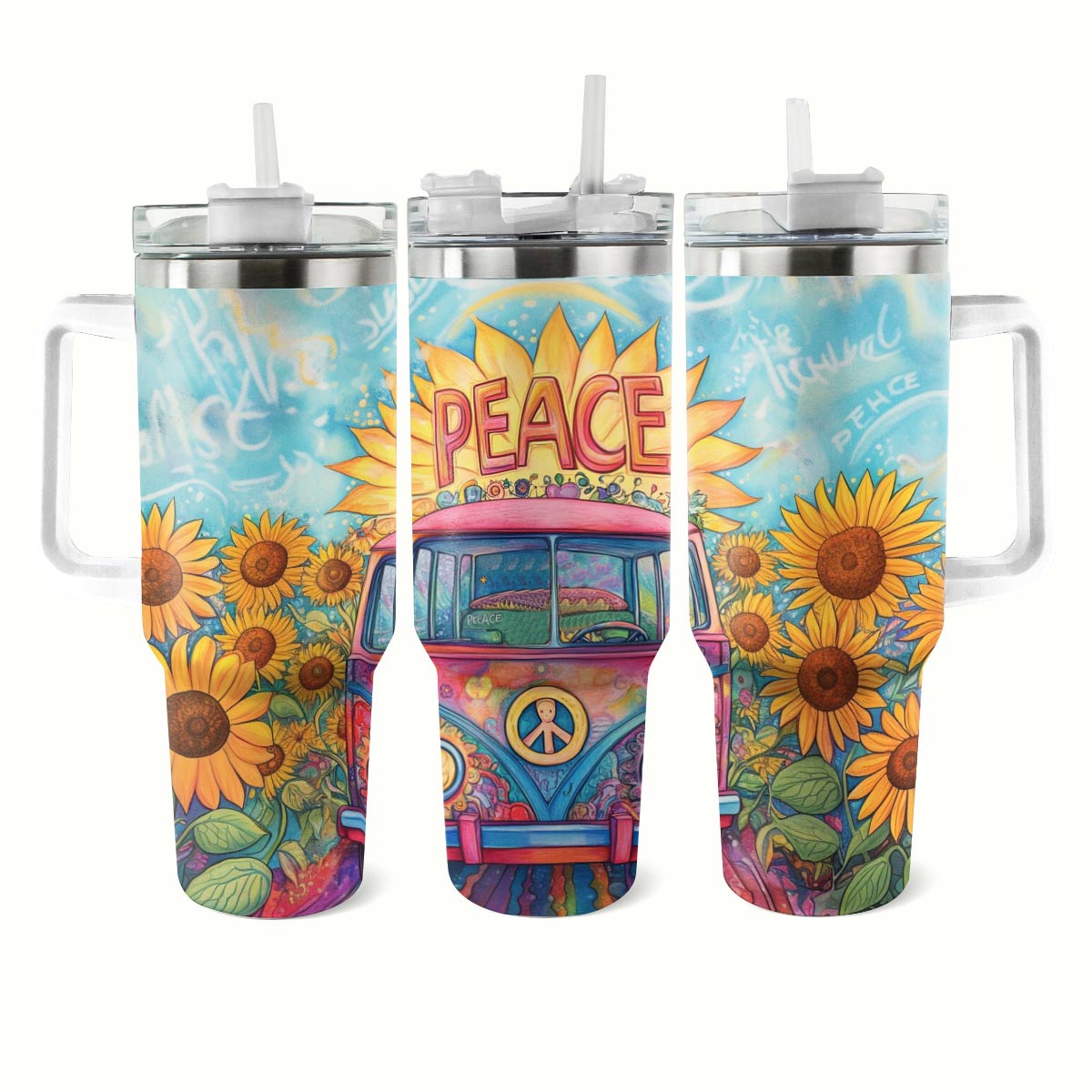 Shineful Tumbler Sunflower Van Hippie