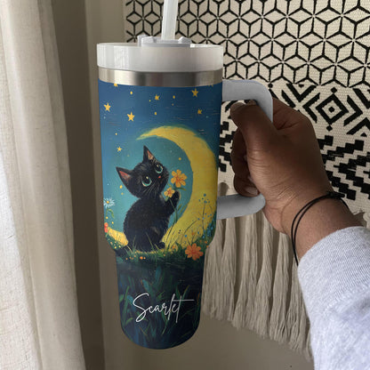 Shineful Tumbler Personalized Moonbeam Meow