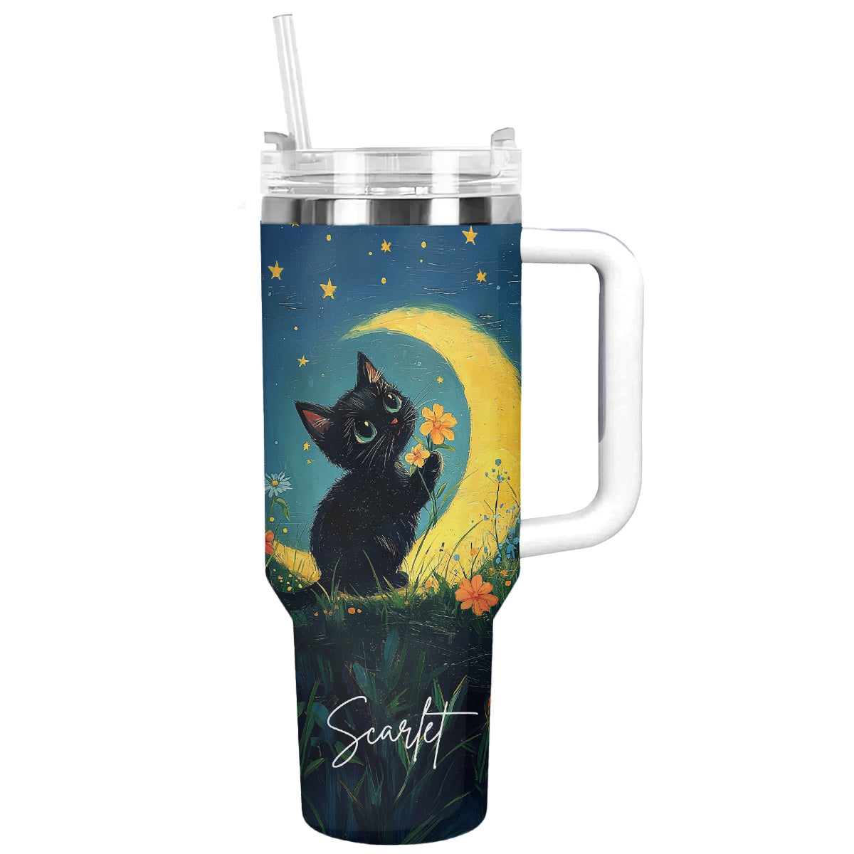 Shineful Tumbler Personalized Moonbeam Meow