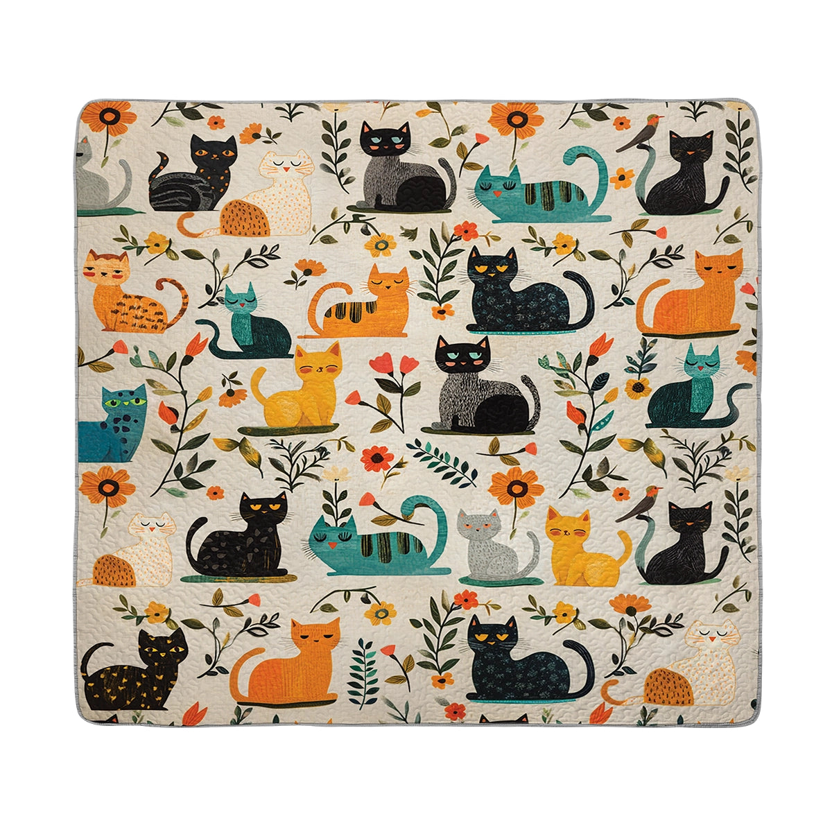 Shineful All Season Quilt 3-Piece Set - Purrfect Dreams Cat