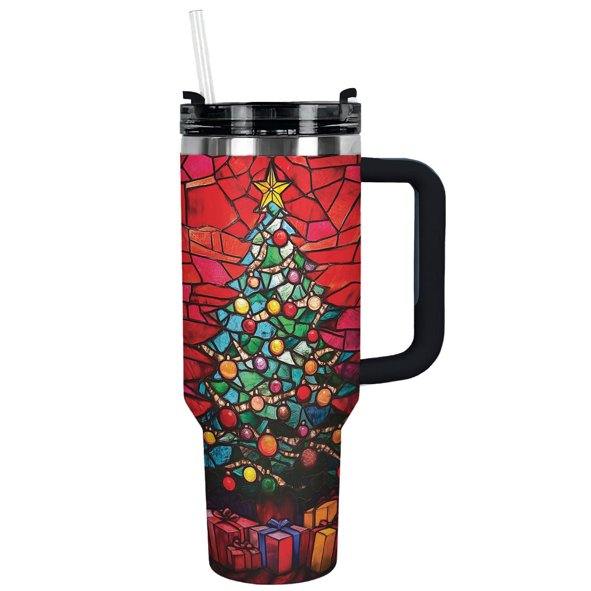 Shineful Tumbler Stained Glass Christmas Tree