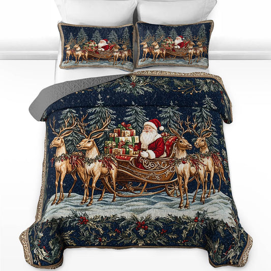 Shineful All Season Quilt 3-Piece Set Classical Christmas