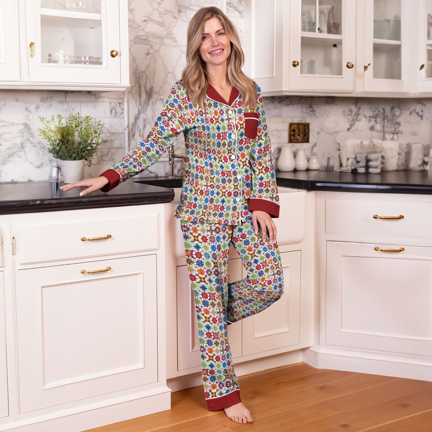 Shineful Pajama Top and Pants Quilting MS