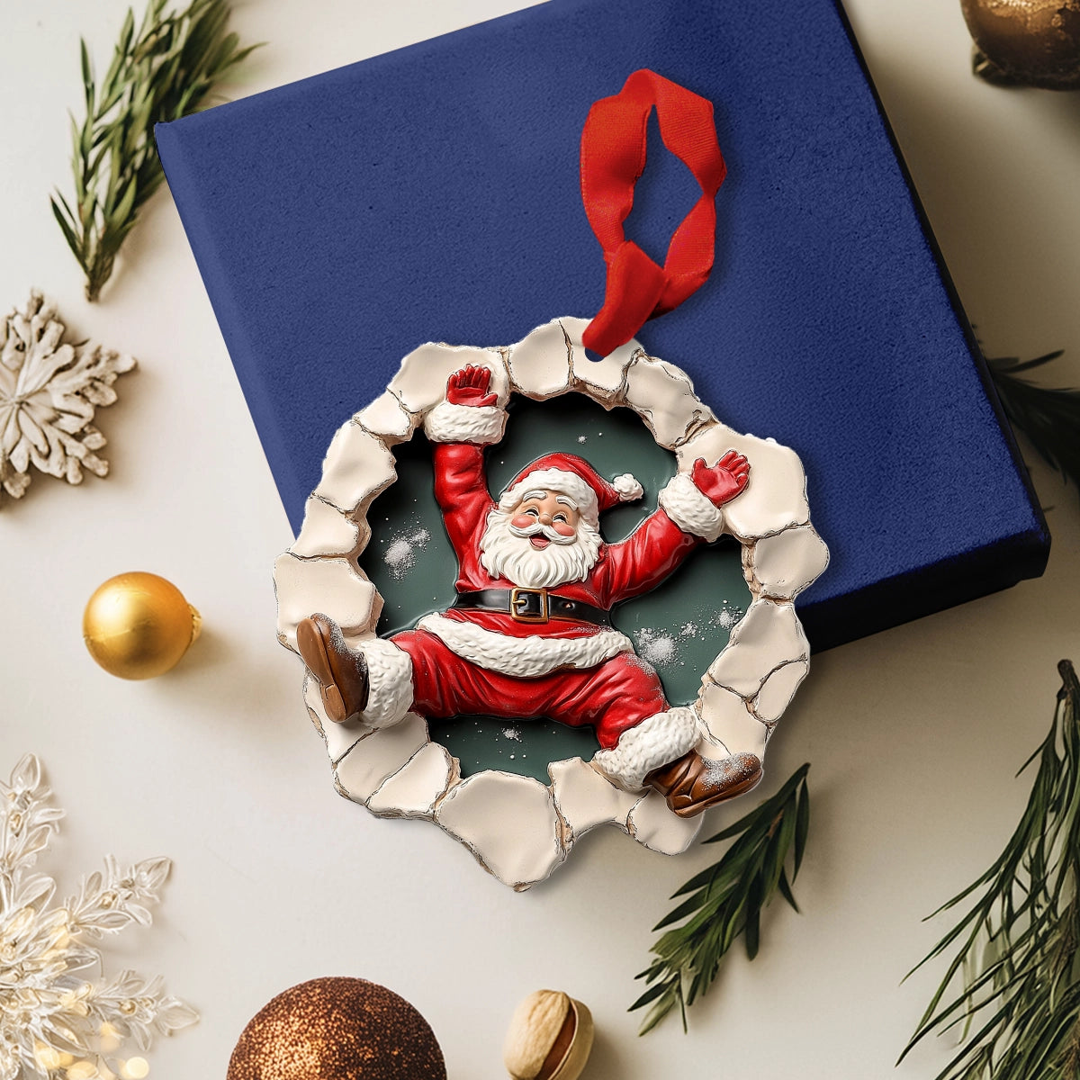 Shineful 2D Acrylic Ornament Santa's Grand Entrance