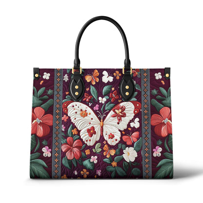 Sac en cuir brillant Botanical Flight