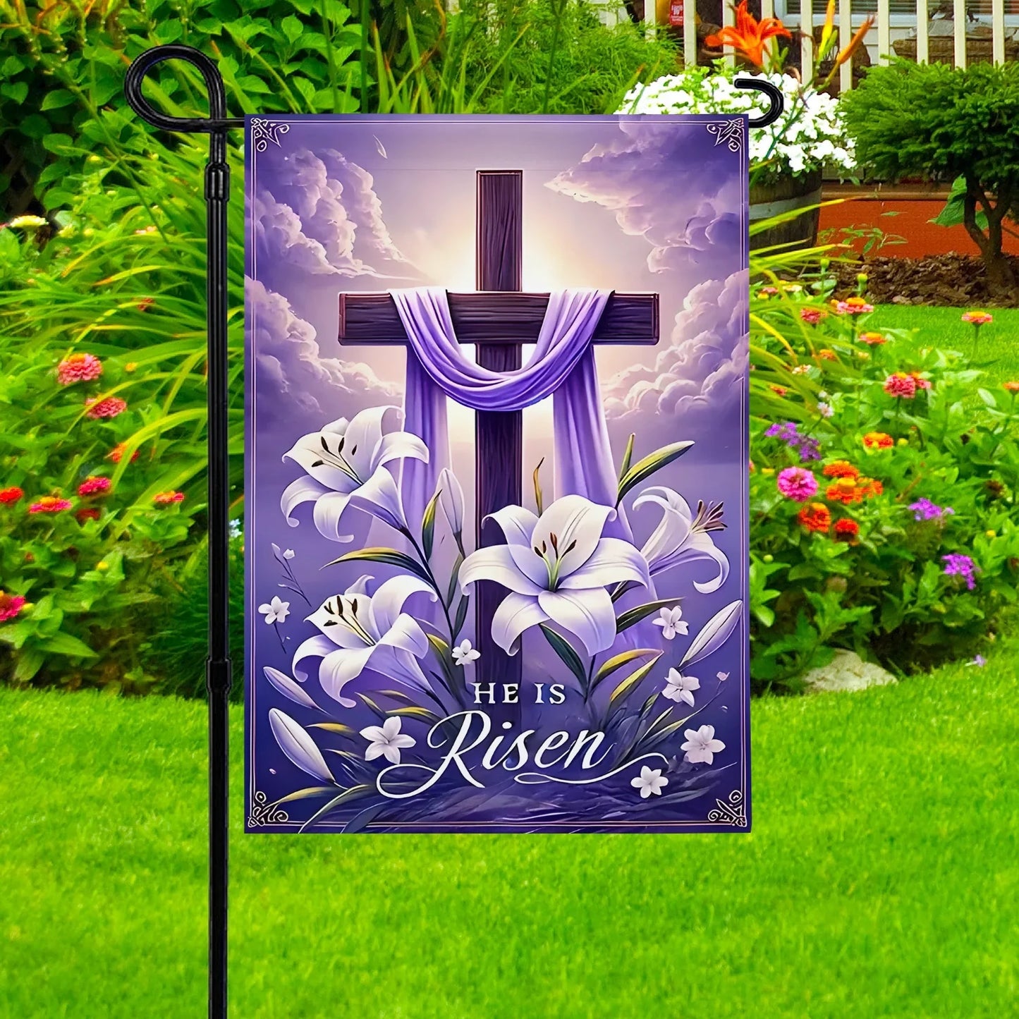 Shineful Garden Flag 12" x 18" Cross of Grace