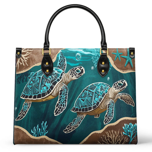 Sac en cuir brillant Ocean Serenity