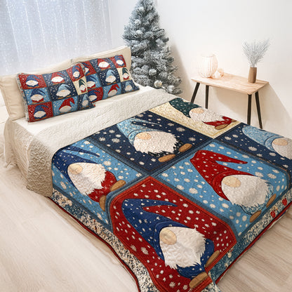 Shineful All Season Quilt 3-Piece Set Whimsical Gnomes