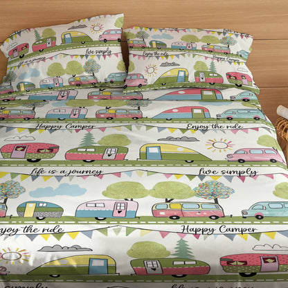 Shineful 4-Piece Bed Sheet Set Enjoy The Ride