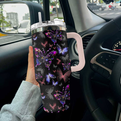 Butterfly Shineful™ Tumbler 40 Oz Dreamy Tl10 Light Pink 40Oz