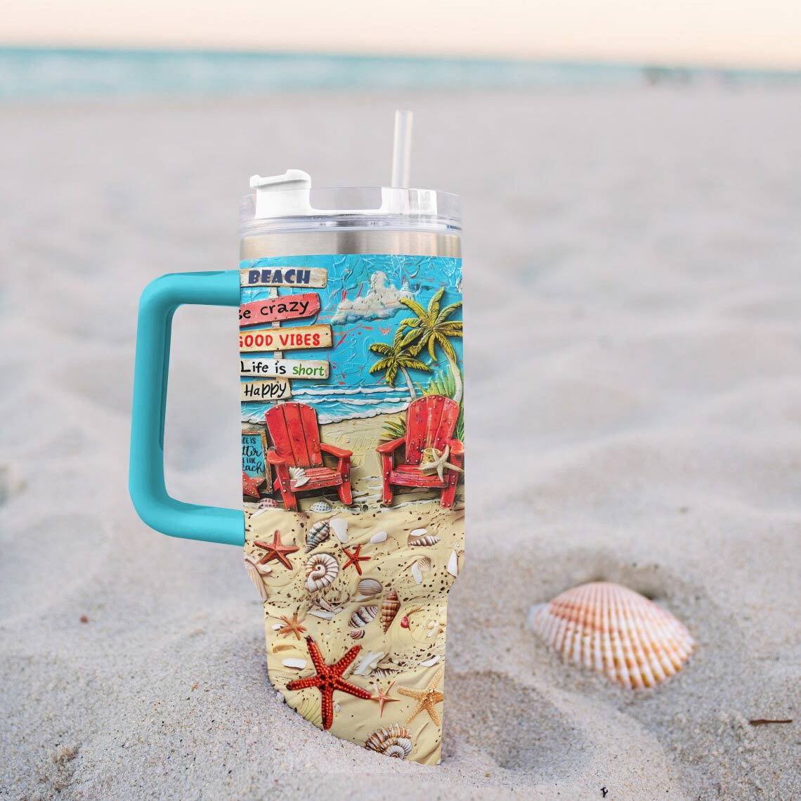 Shineful Tumbler Beach Love In My Heart