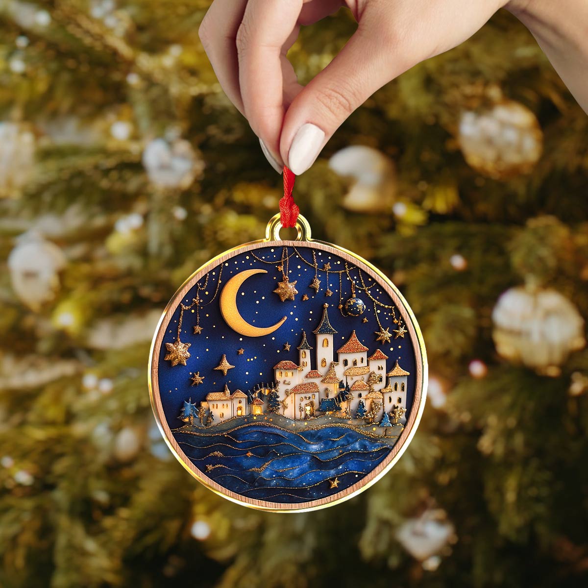 Shineful 2D Acrylic Ornament City Light