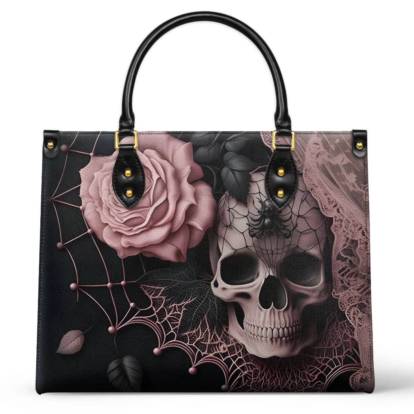 Shineful Leather Bag Dark Bloom Gothic