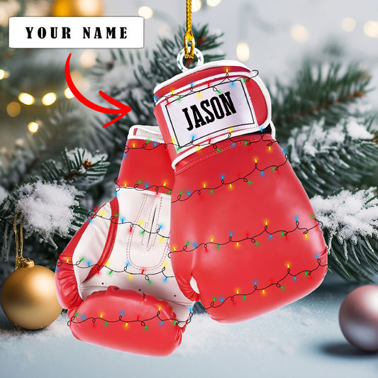 Shineful 2D Acrylic Ornament - Personalized Boxing Gloves Collection