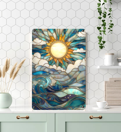 Shineful 2D Metal Sign Sunlit Sea Harmony