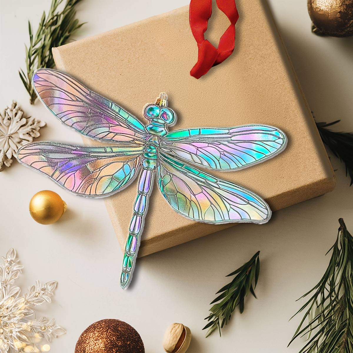 Shineful Acrylic Ornament Iridescent Dragonfly