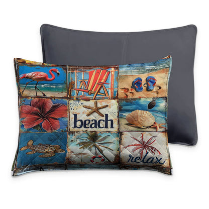 Shineful All Season Quilt 3-Piece Set New Start Beach