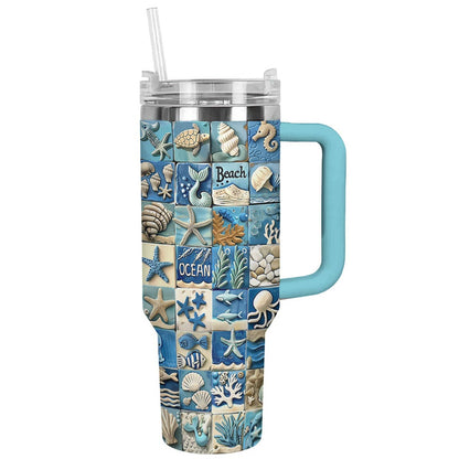 Shineful Tumbler Hello Beach