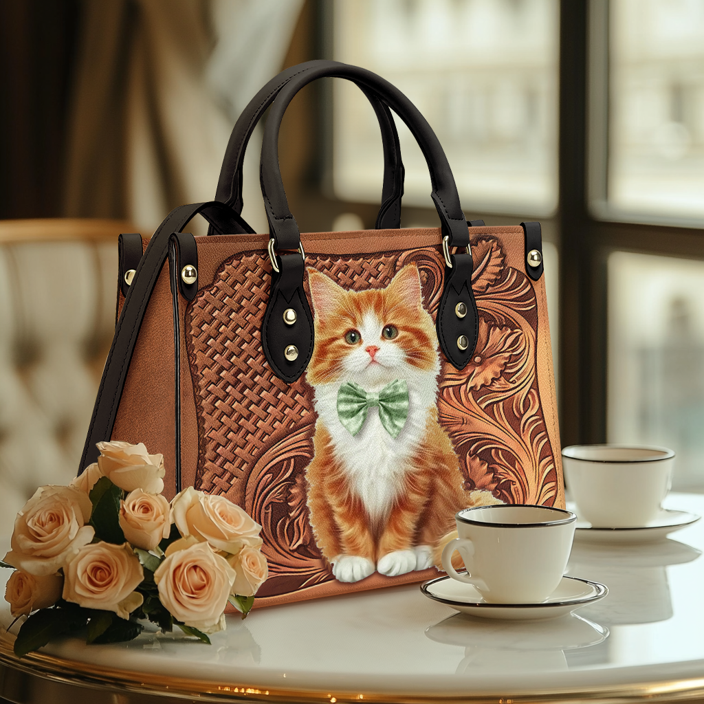 Shineful Leather Bag Charming Whiskers