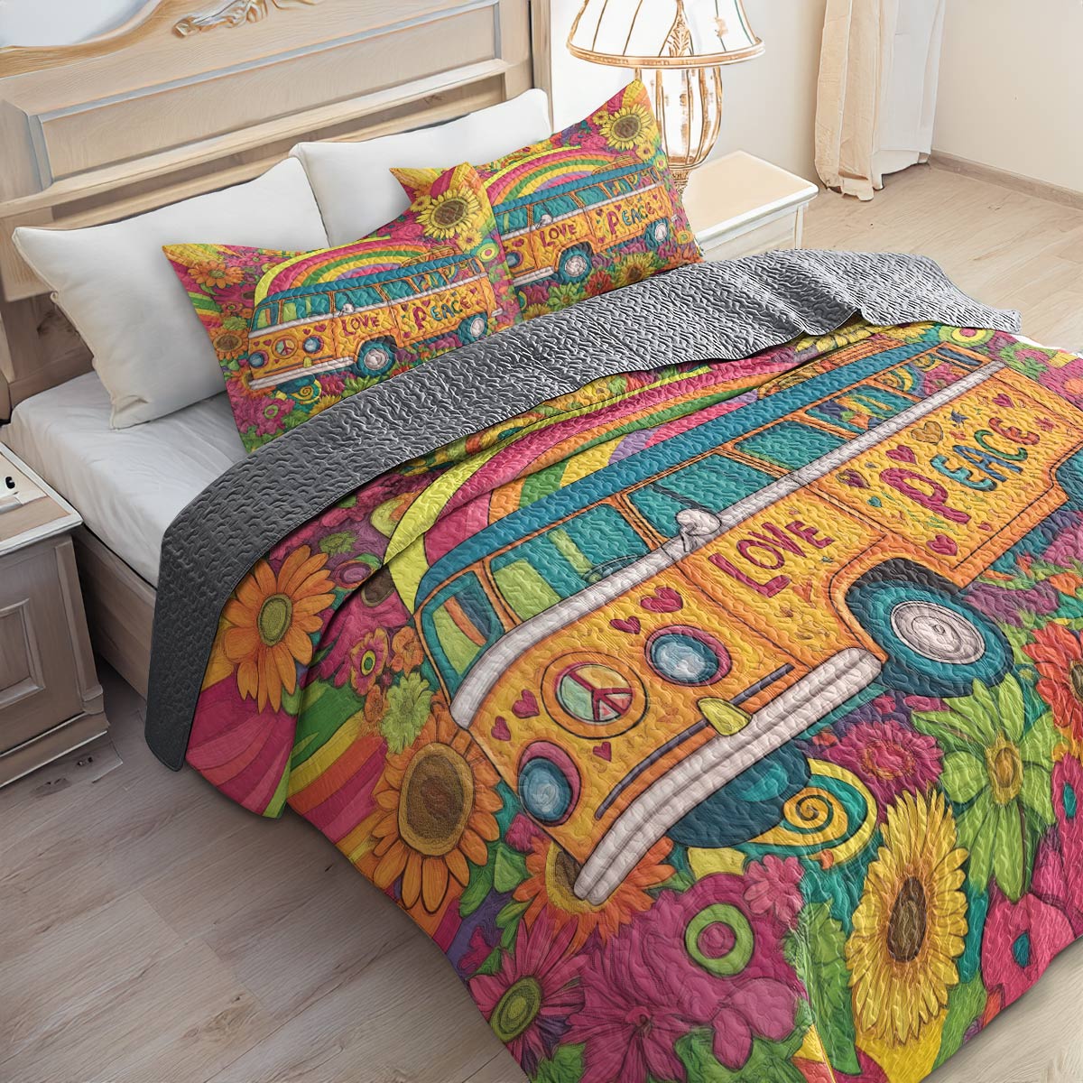 Shineful All Season Quilt 3-Piece Set - Van Life Vibe