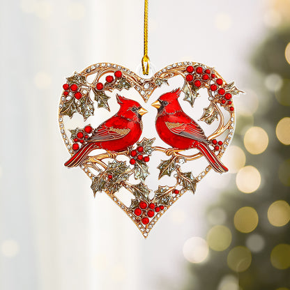 Shineful 2D Acrylic Ornament Christmas Cardinal In My Heart