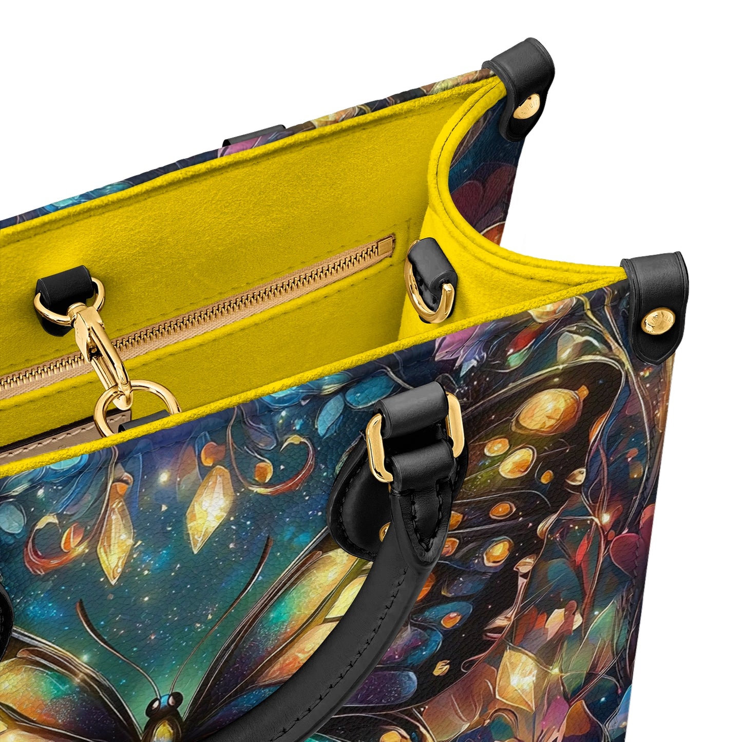 Shineful Leather Bag Butterfly Twilight Glow