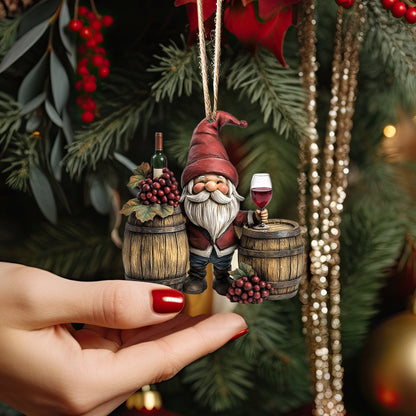 Shineful Acrylic Ornament Barrel Bliss Gnome