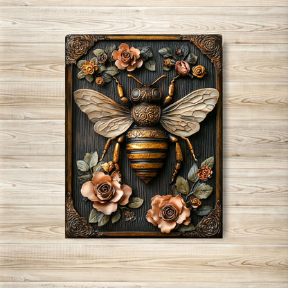 Shineful 2D Metal Sign Bee Alluring