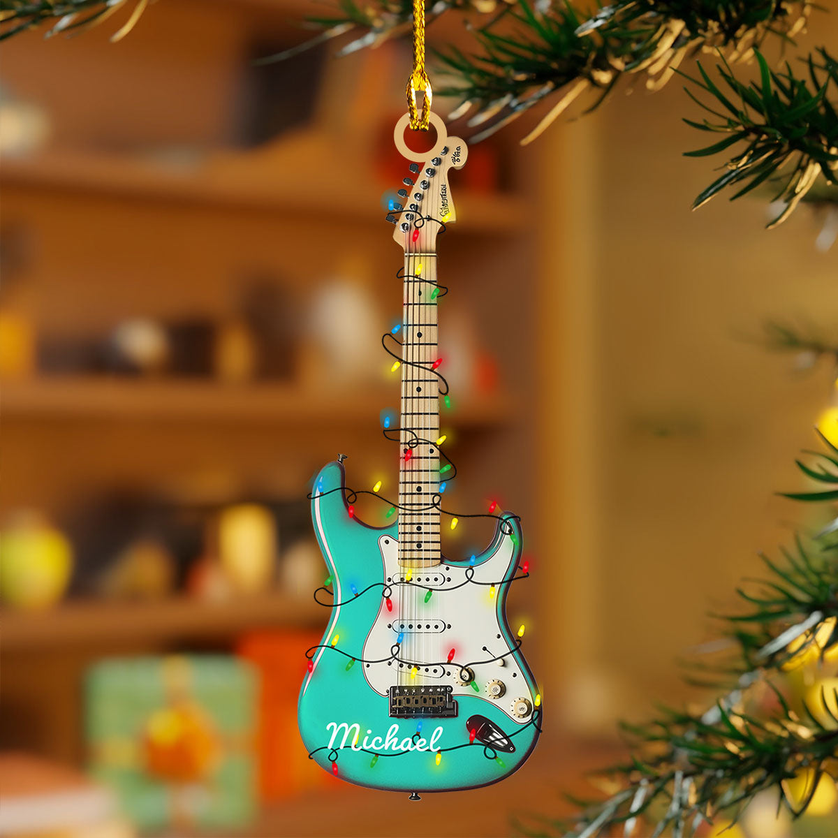 Shineful 2D Acrylic Ornament - Personalized Electric Guitar Collection